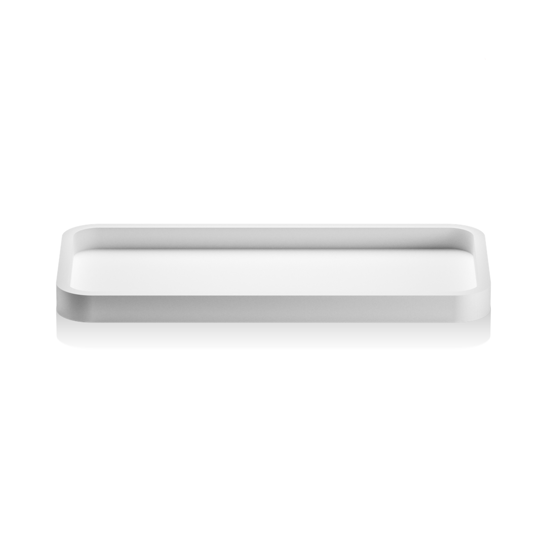 Лоток универсальный DECOR WALTHER  STONE TAB   0971050    2 X 30 X 14,5 см, композит Solid Surface, белый матовый