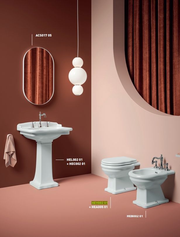 Унитаз напольный ARTCERAM HERMITAGE HEV003 01 00 360 мм х 550 мм, со сливом в стену, с креплением, белый глянцевый