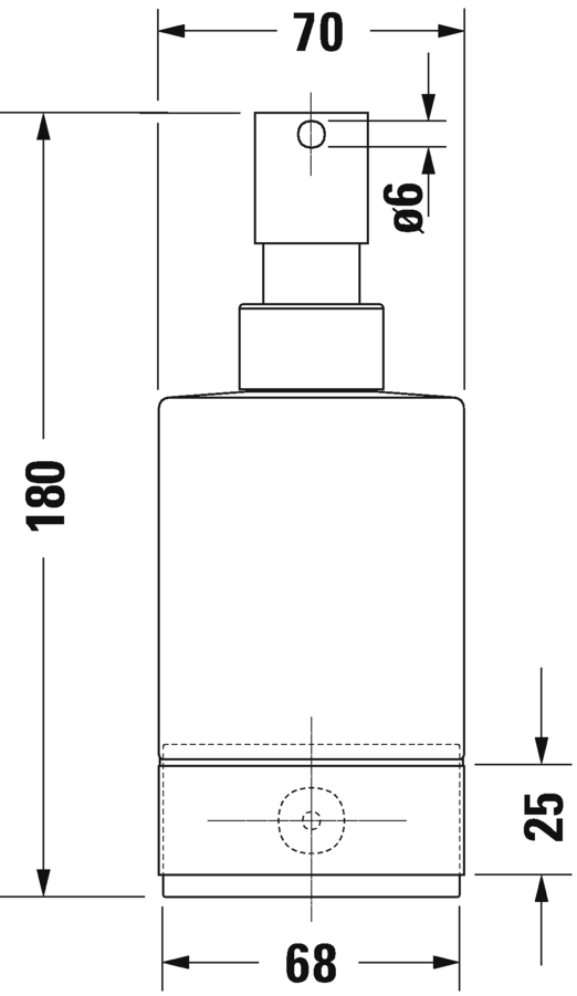 Дозатор жидкого мыла Duravit Karree 0099541000 хром