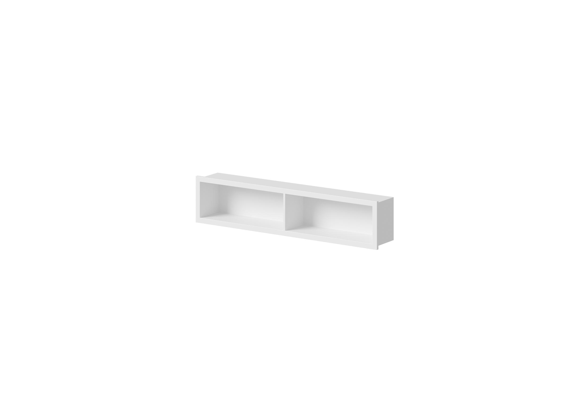 Шкафчик открытый, встраиваемый в стену, горизонтальный DEA DESIGN (Accessories) DD3014 920 18   92x15xh20 см, из композита Solisurface, цвет White №18