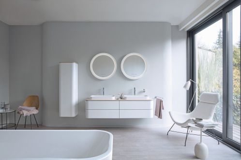 Шкаф-пенал подвесной Duravit Happy D.2 Plus HP1261R7575 лен