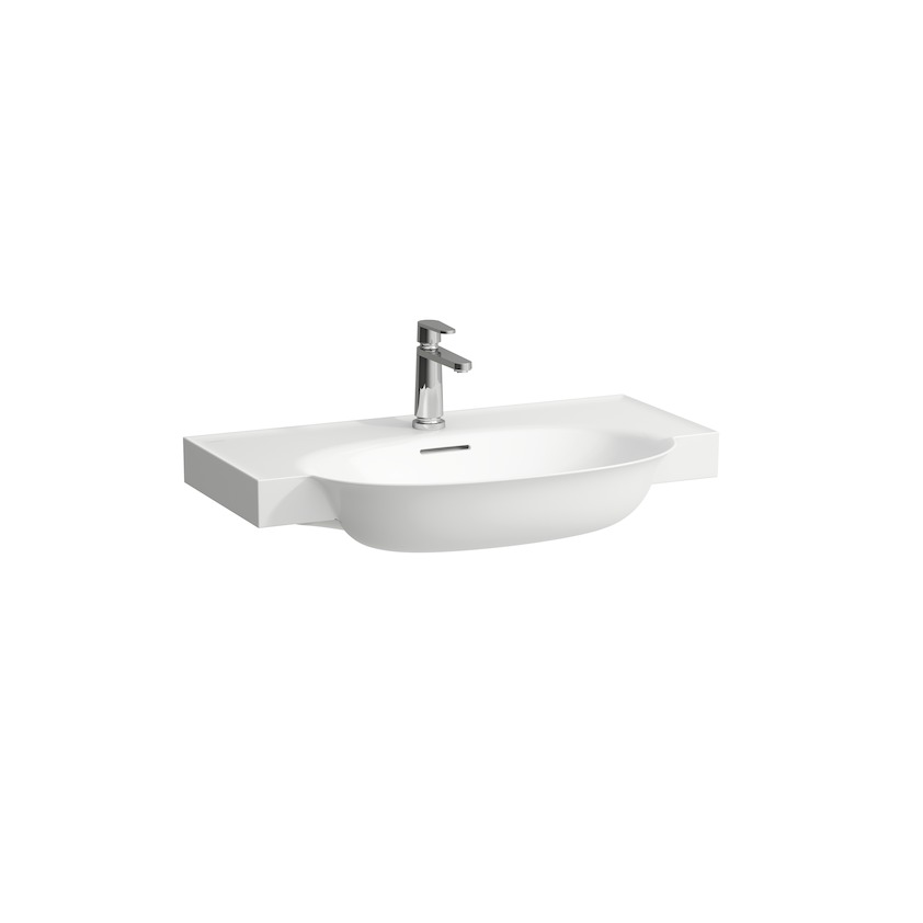 Раковина накладная  Laufen  The New Classic  8.1385.5.000.109.1  80 см, SaphirKeramik, без отверстия для смесителя, белая 