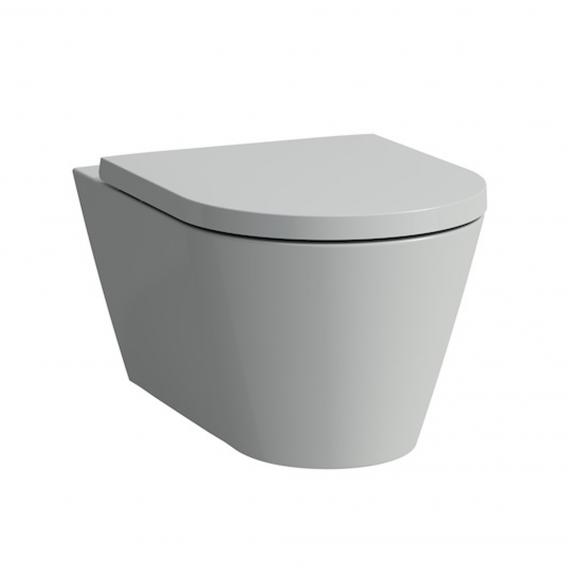 Подвесной унитаз   Kartell by Laufen 8.2033.7.759.000.1 37х54,5 см, безободковый (rimless), серый матовый							