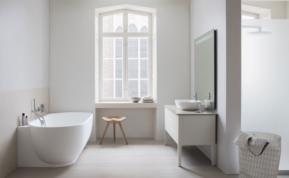 Тумба напольная под столешницу Duravit Luv LU956103636 белый