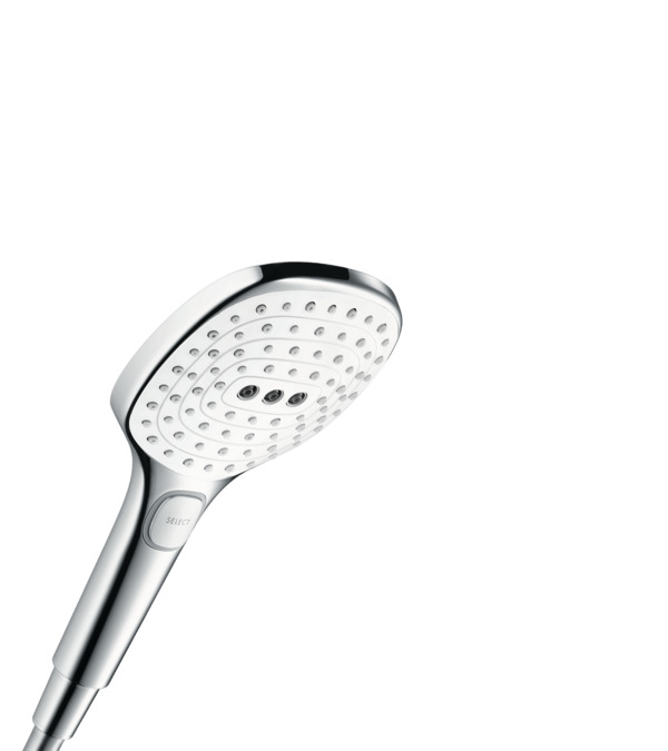 Ручной душ Hansgrohe Raindance Select E 26521400 120 3jet EcoSmart 9 л/мин белый/хром