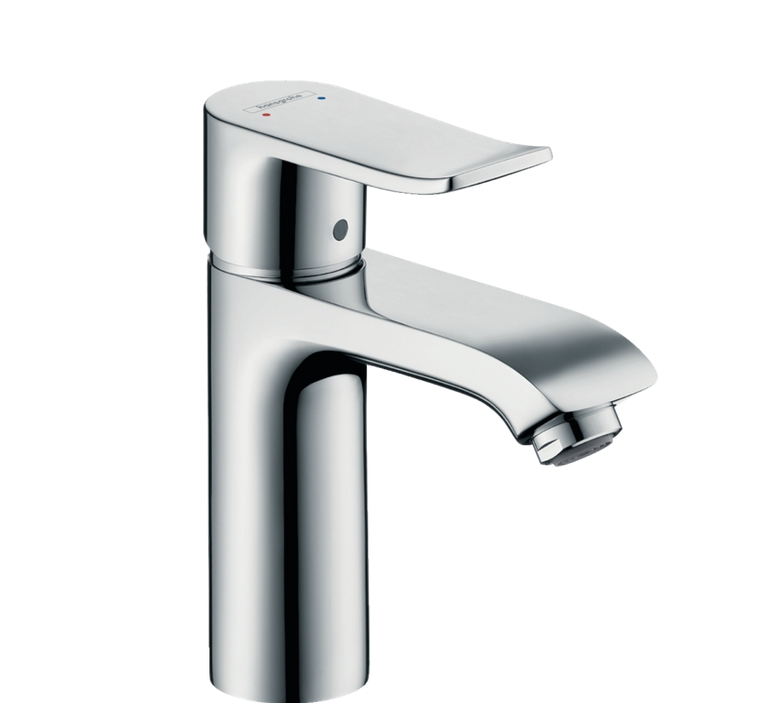 Однорычажный смеситель для раковины HANSGROHE Metris 31203000 с донным клапаном, цвет Хром