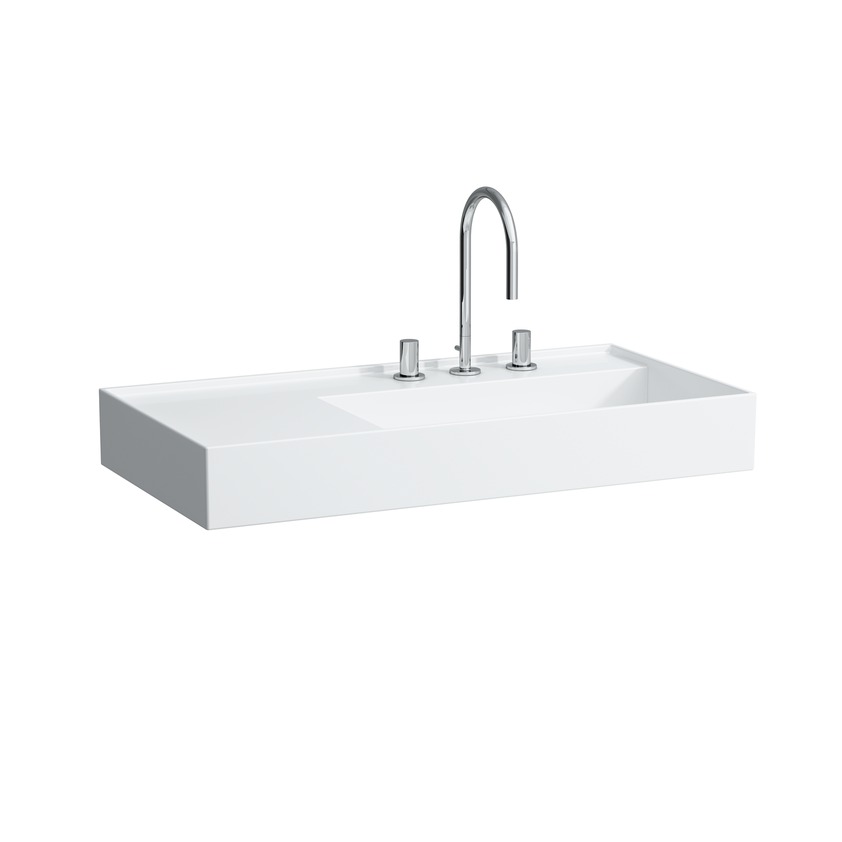Раковина столешница Laufen  Kartell by Laufen 810339  90 см, полочка слева, без перелива