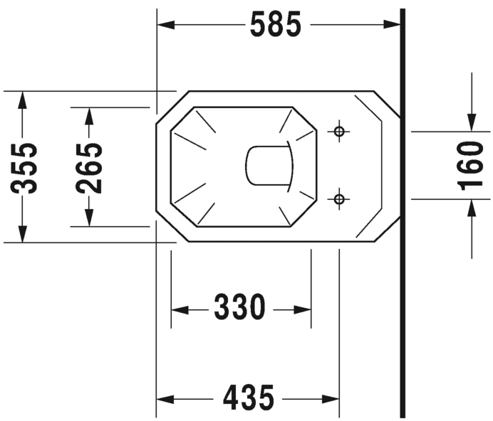 Подвесной унитаз Duravit 1930 0182090000 58 см белый
