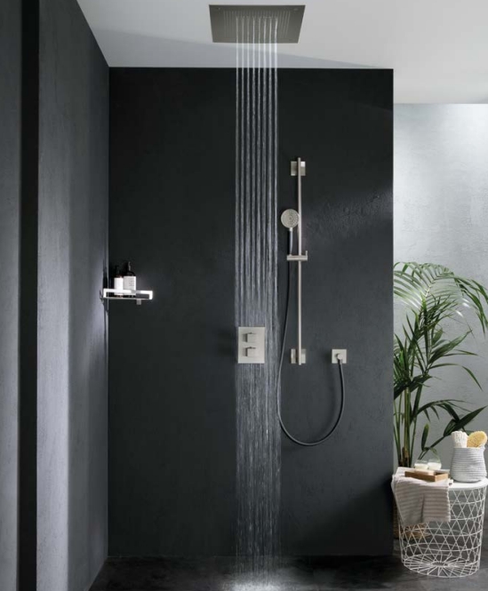 Угловая полочка для душа ALMAR Showers Accessories E300002.316 цвет Нержавеющая сталь брашированная AISI 316