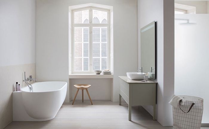 Тумба напольная под столешницу Duravit Luv LU9568L6060 серо-коричневый