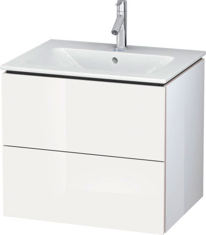 Тумба подвесная под раковину Duravit L-Cube LC624002222 белый глянцевый