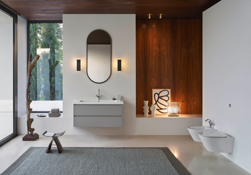 Унитаз подвесной GSI NORM NEW 8621FR511 550 мм х 360 мм, c Genius Flush, с крепежом, цвет Белый глянцевый