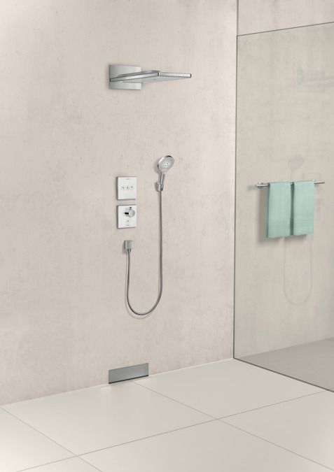 Верхний душ настенный Hansgrohe Rainmaker Select 24001400 Хром/Белый