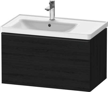 Раковина встраиваемая ассиметричная Duravit D-Neo 2369800000 800 мм х 480 мм, с переливом, с отверстием под смеситель, белая