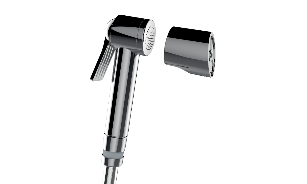 Гигиенический комплект BOSSINI Apice C98042.030 с лейкой, держателем и шлангом, хром (изделие снято с производства)