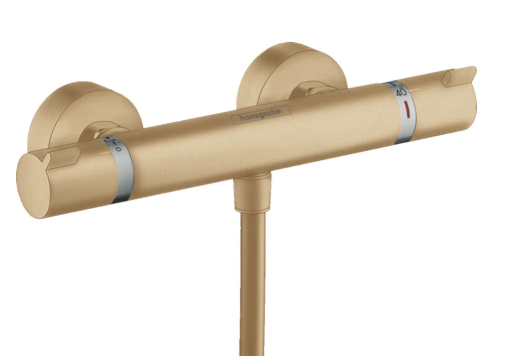 Термостат для душа Hansgrohe Ecostat Comfort 13116140 цвет Шлифованная бронза