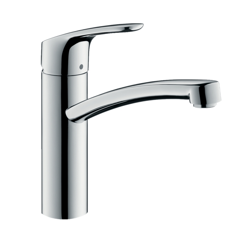 Кухонный смеситель однорычажный c поворотным изливом 1jet HANSGROHE Focus M41 31826000 160 мм, с EcoSmart, цвет Хром