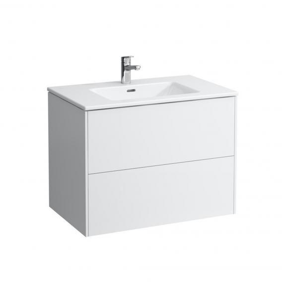 Тумба с раковиной  Laufen   Base for Pro S  8.6496.1.260.104.1   80 см, подвесная, 2 ящика, цвет белый матовый