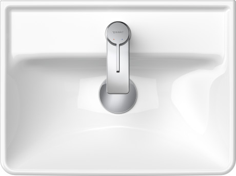 Раковина подвесная Duravit D-Neo 0738450041 450 мм х 335 мм, без перелива, с отверстием под смеситель, белая
