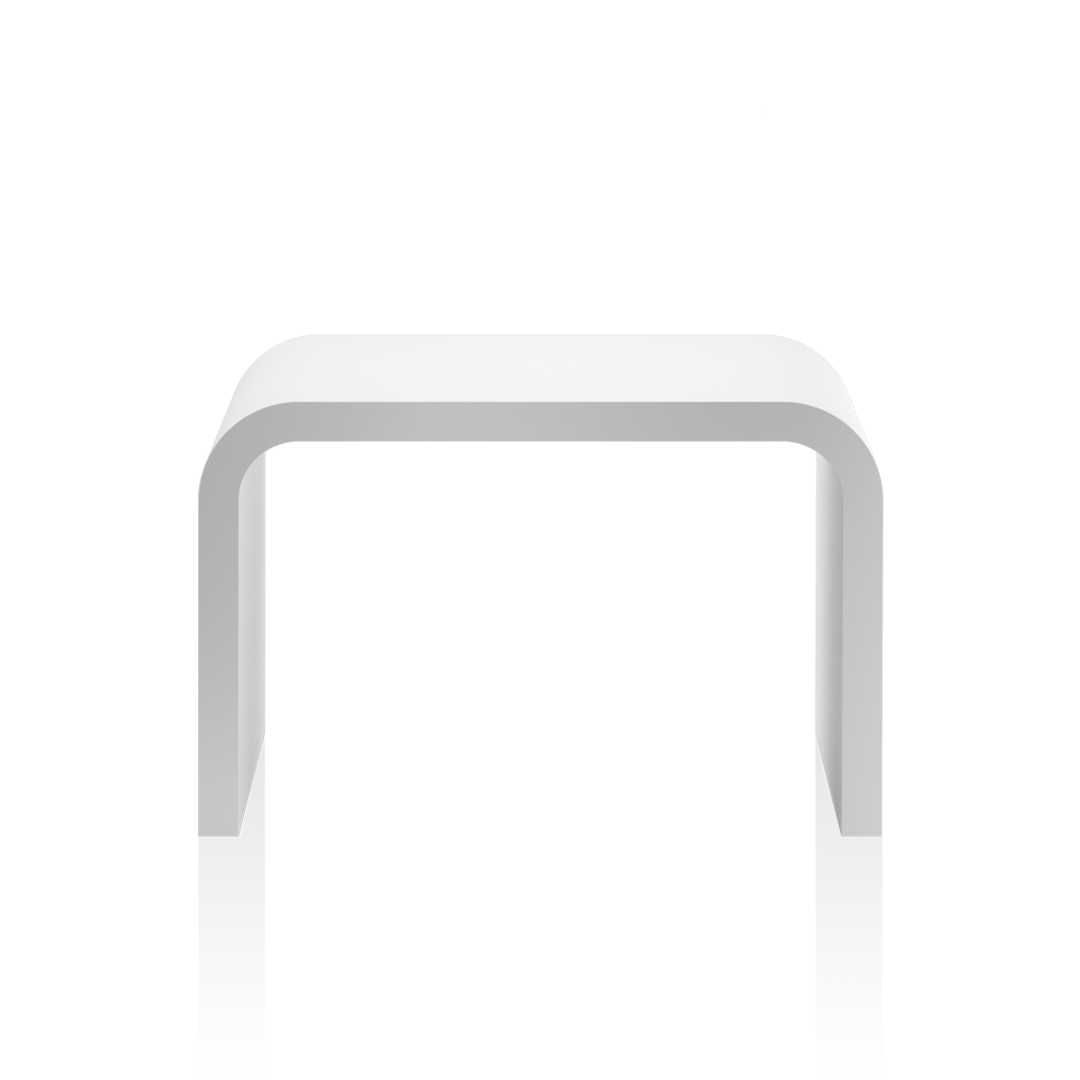 Подставка для ног DECOR WALTHER  STONE SCH   0974350   24,5 х33 х21,5 см, из материала Solid Surface, цвет белый