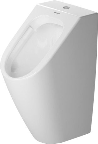Писсуар подвесной Duravit ME by Starck 2815300000 без "мушки", с креплением, без смывного края Rimless, с подачей воды сверху, белый