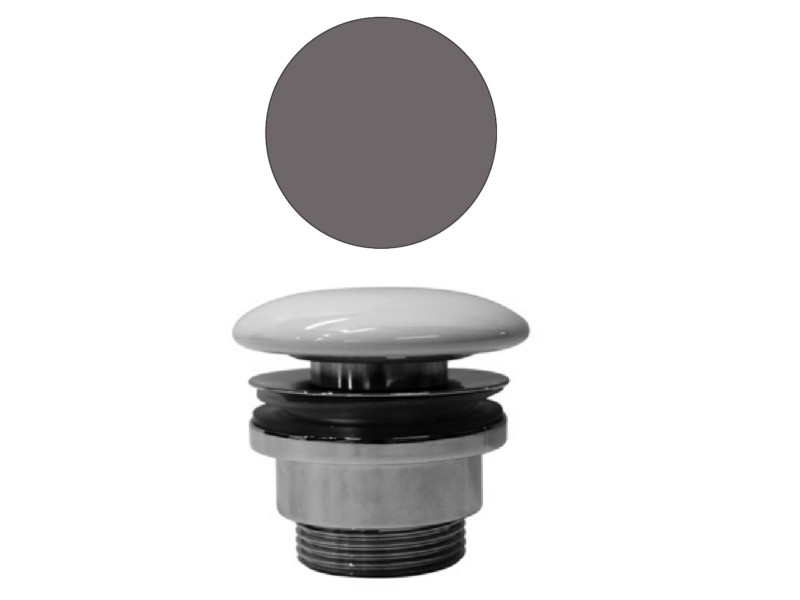 Донный клапан с открытым сливом GSI SPARES PVC16 для раковин без перелива, цвет Bistro matte