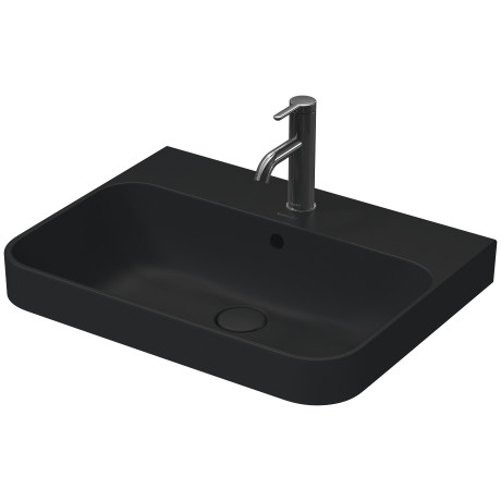 Раковина накладная Duravit Happy D.2 Plus 2360601300 60х46 см цвет Антрацит матовый