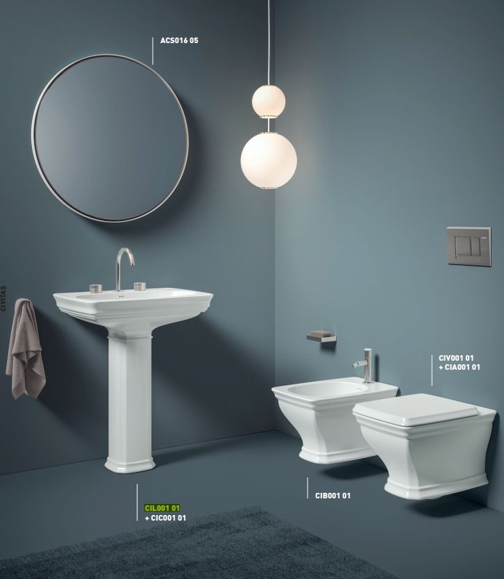 Пьедестал для раковины ARTCERAM CIVITAS CIC001 03 00 230 мм х 630 мм, чёрный глянцевый (Снимается с производства)