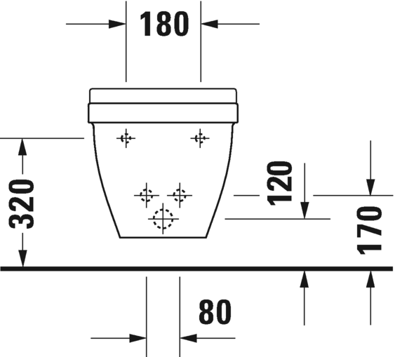 Подвсеное биде Duravit Starck 3 2230150000 с переливом, белое 