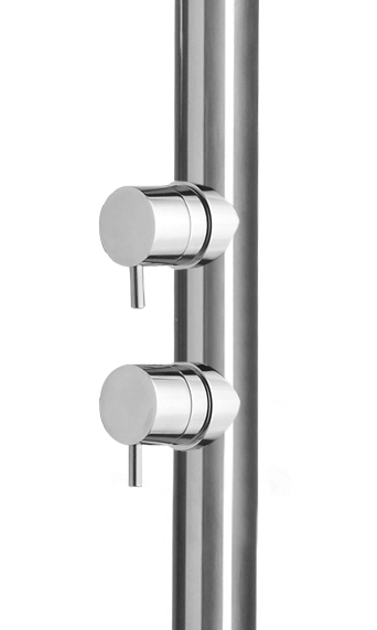 Душевая колонна Bossini Outdoor/Indoor Columns Pool Floor Rubinetti L00360 из нержавеющей стали