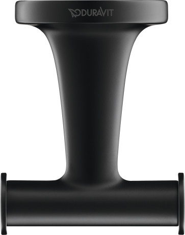 Двойной крючок для полотенца Duravit Starck T 0099304600 черный