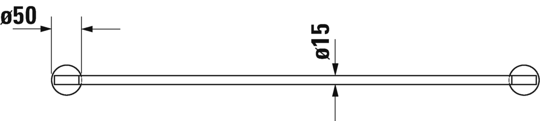 Полотенцедержатель Duravit Starck T 0099431000 хром