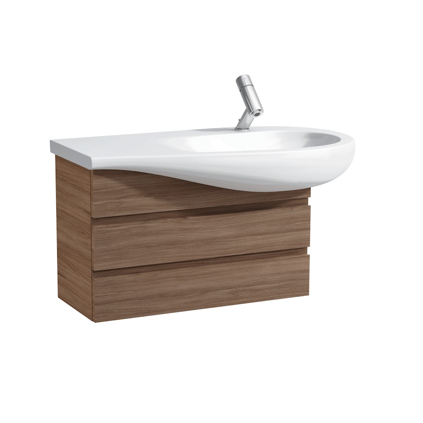 Тумба  под раковину  Laufen   Alessi One  4.2445.0.097.630.1  73,2 см,  2 ящика, цвет орех