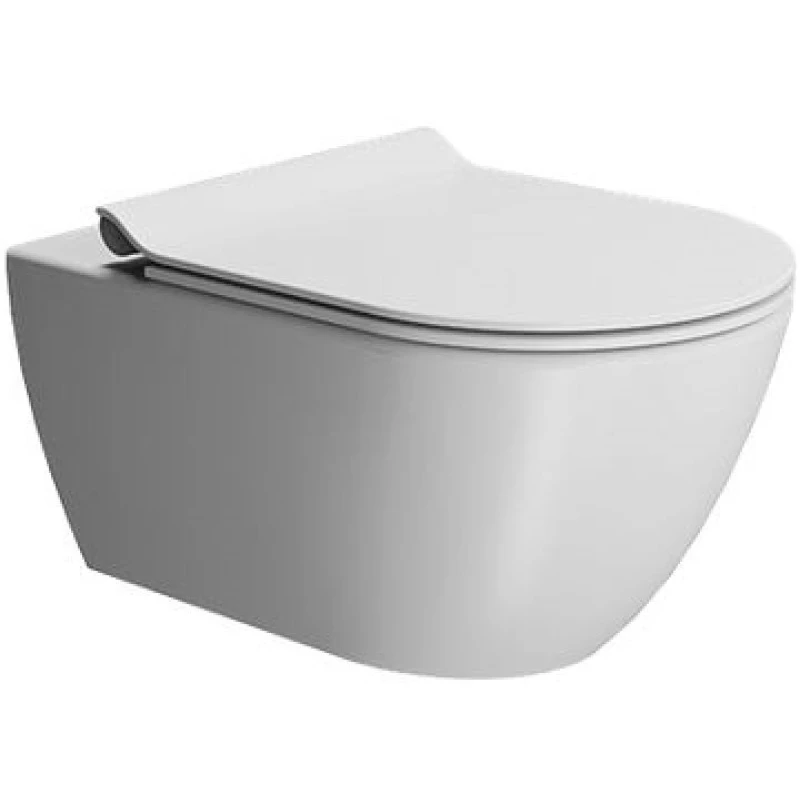 Сиденье GSI SLIM NEW MS86CSNS09, с микролифтом Soft Close, быстросъёмное, цвет Белый матовый