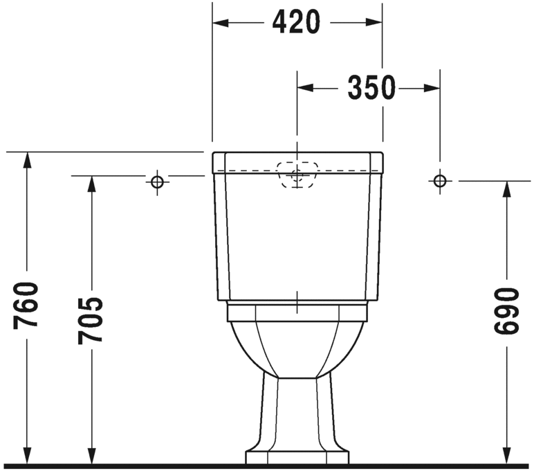 Напольный унитаз Duravit 1930 0227010000 белый