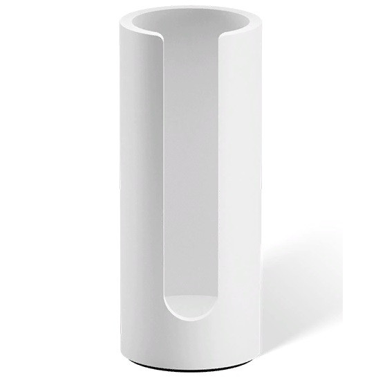Дозатор ватных дисков DECOR WALTHER  STONE WPB   0973350      17 X Ø 7 см, из искусственного камня Solid Surface,  белый матовый