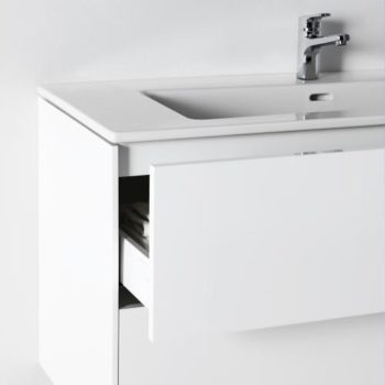 Тумба с раковиной  Laufen   Base for Pro S  8.6496.2.261.104.1   100 см, подвесная, 2 ящика, цвет белый глянцевый