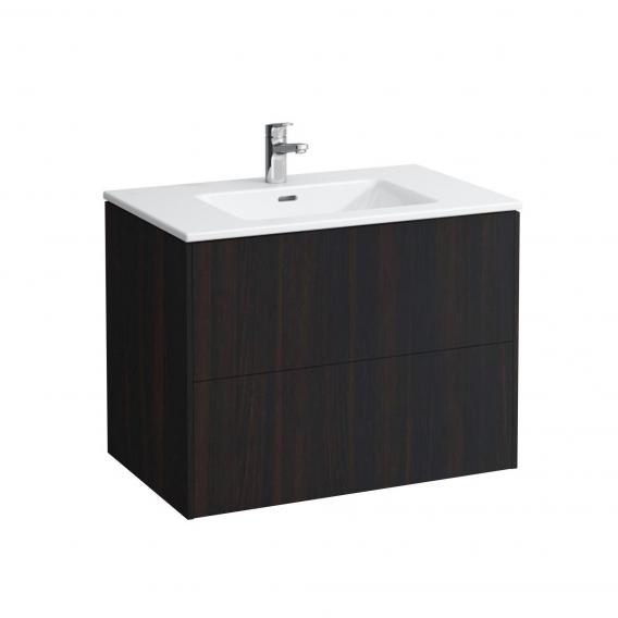 Тумба с раковиной  Laufen   Base for Pro S  8.6496.1.263.104.1   800 см, подвесная, 2 ящика, цвет темный вяз