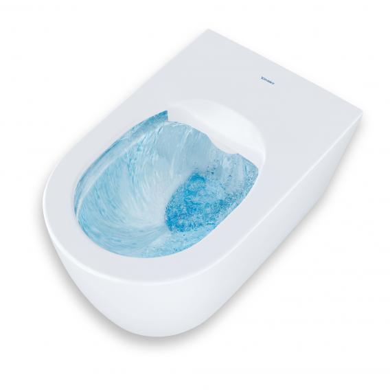 Унитаз подвесной с сиденьем Duravit  Me By Starck HygieneFlush 45790920A1 с вертикальным смывом, безободковый (Rimless), белый
