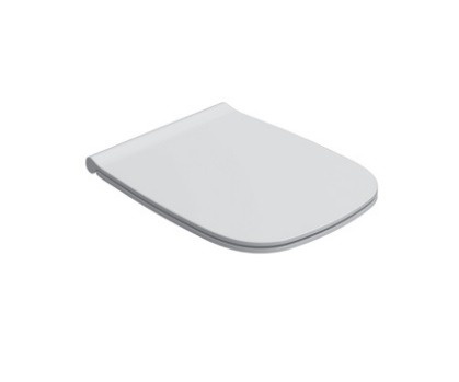 Сиденье для унитаза GLOBO GENESIS GN022BI 455 мм х 365 мм, съёмное, Soft-Close, белое глянцевое