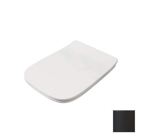 Сиденье для унитаза с крышкой ARTCERAM А16  ASA001 17 71  soft-close, slim, чёрный матовый