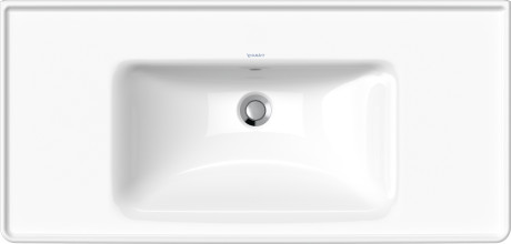 Раковина встраиваемая сверху Duravit D-Neo 2367100060 1005 мм х 480 мм, с переливом, без отверстия для смесителя, белая
