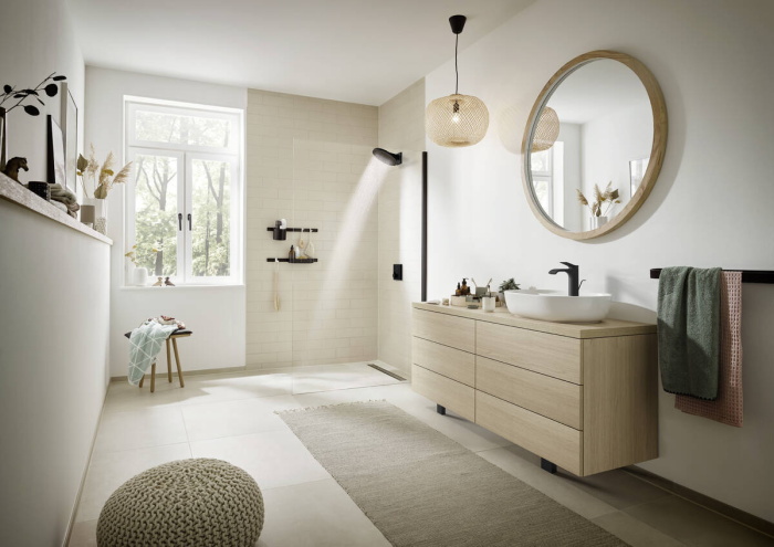 Крючок широкий HANSGROHE WallStoris 27914670, матовый чёрный