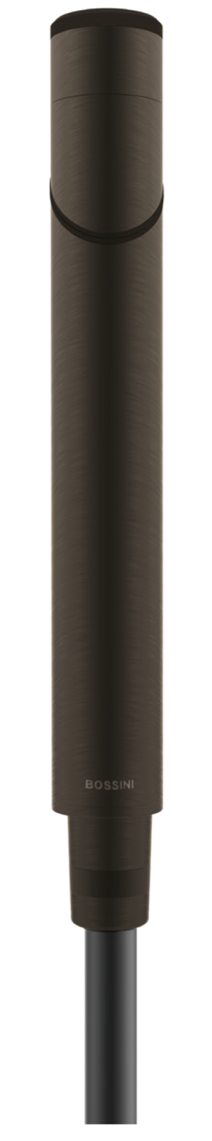 Однофункциональный ручной душ-палочка BOSSINI PLY B00950.658 Ø 30 мм, с поворачивающейся на 360° головкой, цвет Brushed gun metal