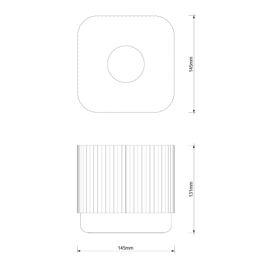 Контейнер для салфеток настольный DECOR WALTHER  OF.LINE KBQ  0670949  13 x 14.5 x 14.5 см, алюминий/фарфор, цвет Mocca/Moor