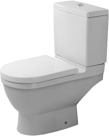 DURAVIT (Starck 3)Унитаз напольный 360х655мм, c покрытием HygieneGlaz, выпуск гориз., с крепежом, цвет белый