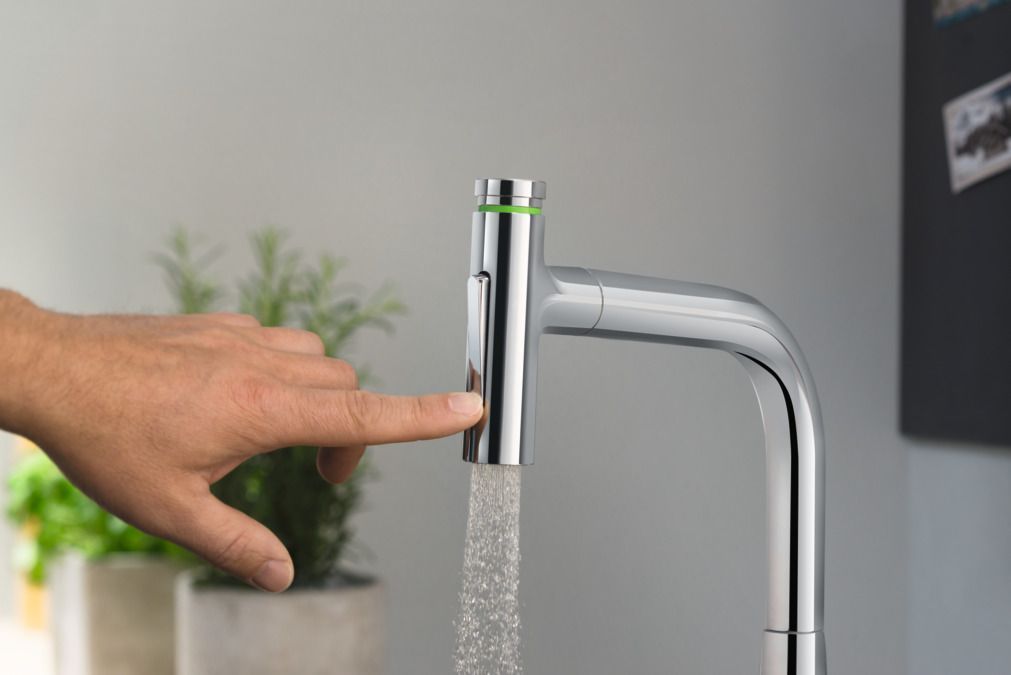 Смеситель для кухни на 2 отверстия Hansgrohe Metris Select M71 73818000 Хром