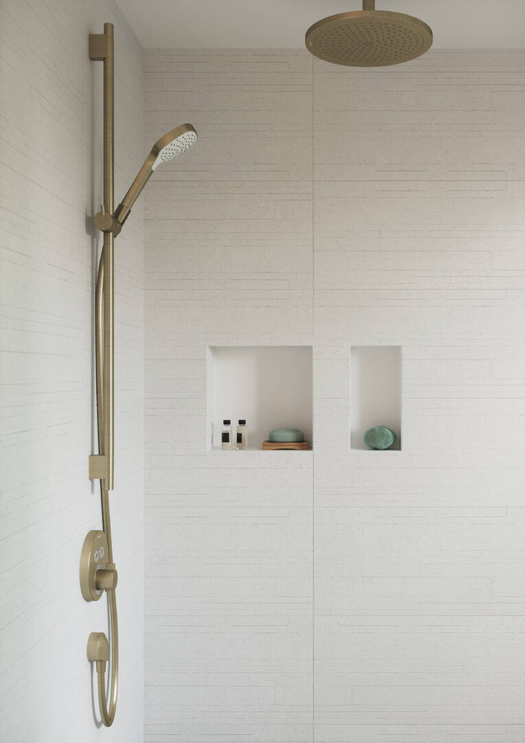 Верхний душ круглый HANSGROHE Rainfinity 26231140 360, 1jet, цвет Шлифованная бронза