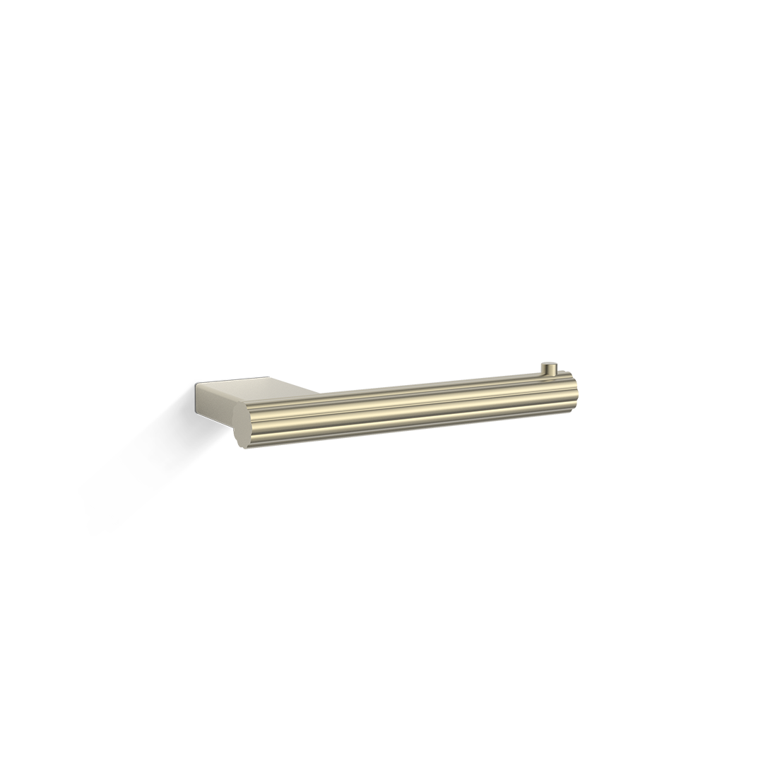 Держатель туалетной бумаги настенный DECOR WALTHER  OF.LINE TPH    0670620 , без крышки, алюминий фактурный, цвет Champagner